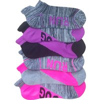 Britwear Women's Set Of 6 Trainer Socks with Cushion Heal Toe Sport | Size: 12-3.5