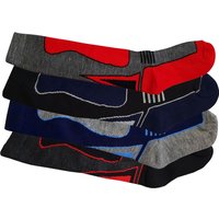 Set 4 Thermal Ski Knee High Sock Wool Blend