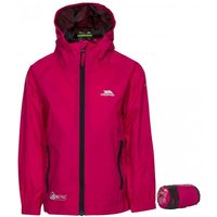 Trespass Qikpac Waterproof Packaway Jacket in Dark Pink | Size: 3-4 Years