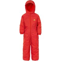 Trespass Dripdrop Padded Waterproof Rain Suit in Red | Size: 18-24 m