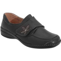 Boulevard Women's Wide Fitting Touch Fastening Casual Shoes in Black | Size: 5