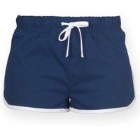 Skinni Fit Women's Retro Training Fitness Sports Shorts in Mid Navy | Size: XL