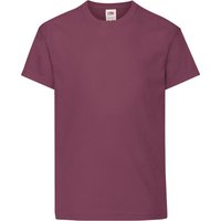 Fruit of the Loom Original Short Sleeve T-Shirt in Burgundy | Size: 3-4 Years