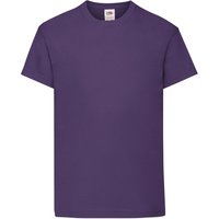 Fruit of the Loom Original Short Sleeve T-Shirt in Purple | Size: 5-6 Years