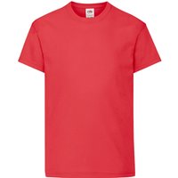 Fruit of the Loom Original Short Sleeve T-Shirt in Red | Size: 7-8 Years