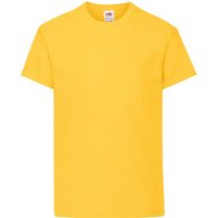 Fruit of the Loom Original Short Sleeve T-Shirt in Yellow | Size: 5-6 Years