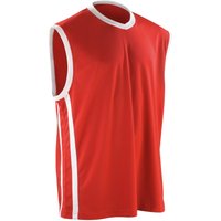 Spiro Men's Basketball Quick Dry Sleeveless Top in Light Red | Size: XL