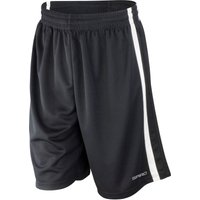 Spiro Men's Quick Dry Basketball Shorts in Black | Size: 3XL