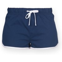 Skinni Fit Skinni Minni Retro Sports Shorts in Navy | Size: 9-10 Years