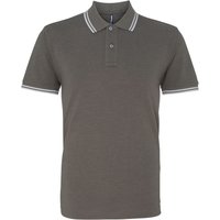 & Classic Fit Tipped Polo Shirt Pale