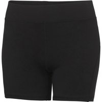 AWDis Women's Just Cool Girlie Cool Training Shorts in Black | Size: XS