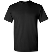 Gildan Men's Heavy Cotton Short-Sleeved T-Shirt in Black | Size: 5XL