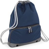 Bagbase Athleisure Water Resistant Drawstring Sports Gymsac Bag in Navy