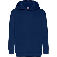 Fruit of the Loom Hooded Sweatshirt Hoodie in Navy | Size: 9-10 Years