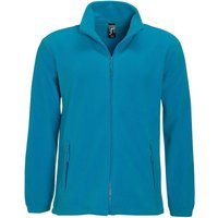 SOL'S Men's North Full Zip Outdoor Fleece Jacket in Aqua | Size: XS