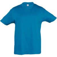 SOL'S Regent Short Sleeve T-Shirt in Aqua | Size: 12 Years