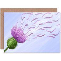 Artery8 Wind Thistle Scottish Scotland Card