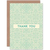 Artery8 Thank You Appreciation Gratitude Greetings Card in Blue