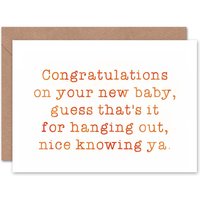 Birth Celebration Funny Congratulations Card