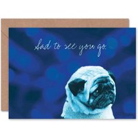 Sad To See You Go Pug Dog Lover Goodbye Card