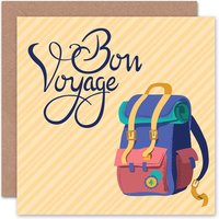 Travel Leaving Bon Voyage Goodbye Card