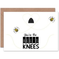 Youre Bees Knees Love Honeybee Friend Friendship Card