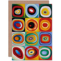 Artery8 Farbstudie Quadrate Wassily Kandinsky Greetings Card