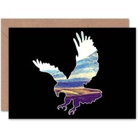 Scenic Inset Scotland Glencoe Hawk Art Card