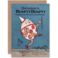 Artery8 Book Cover William Wallace Denslow Humpty Dumpty Greetings Card in Blue