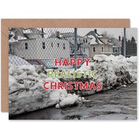 Alternative Xmas Dull Realistic Winter Funny Christmas Card