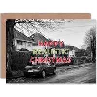Alternative Realistic Xmas Dull Street Christmas Card