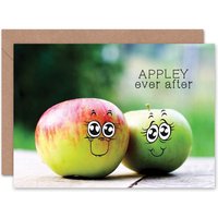 Romance Valentine Cute Apple Love Anniversary Valentines Card