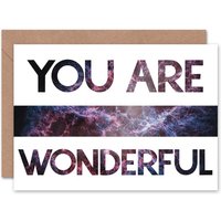 Romance Wonderful You Stars Anniversary Valentines Card
