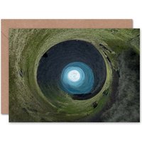 Artery8 Photo Little Planet World Rural Vortex Art Card