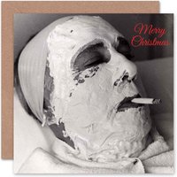 Alternative Xmas Relax Mask Funny Christmas Card