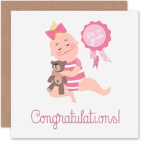 Congratulations Teddy Bear Card