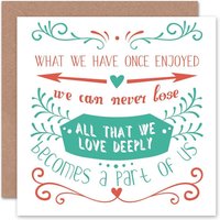 Romance Valentine Never Lose Love Anniversary Valentines Card