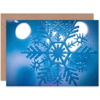 Artery8 Xmas Frosty Snowflake Cold Christmas Card
