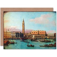 Artery8 Venice Italy Canaletto Piazzetta Riva Degli Schiavoni Card