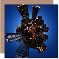 Little World Atlanta City Lights Art Card