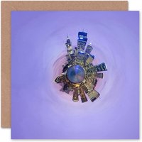 Artery8 Little World City Skyline Skyscraper Wheel Art Card