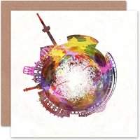 Artery8 Little World City Skyline Stuttgart Germany Art Card