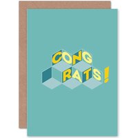 Congrats Blocks Congratulations Card
