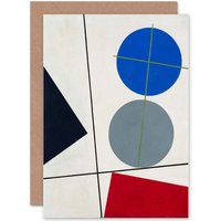 Artery8 Painting Abstract Sophie Taeuber Arp Kompozycja Greetings Card