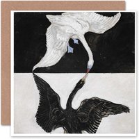 Hilma Af Klint 1915 Swan White Animal Painting Card