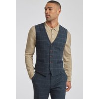 Herringbone Check Waistcoat 48R