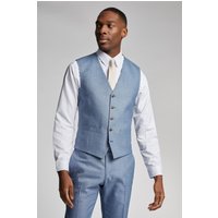 Blake Pale Denim Semi Plain Waistcoat 48R