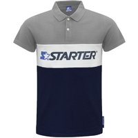 Impulse Logo Navy Grey Polo Shirt