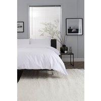 The Lyndon Company Luxury 100% Cotton 200 Thread Count Duvet Cover Set in White | Size: Single