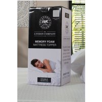 The Lyndon Company Memory Foam Mattress Topper 2.5cm | Deyongs 1846 in Off-White | Size: King